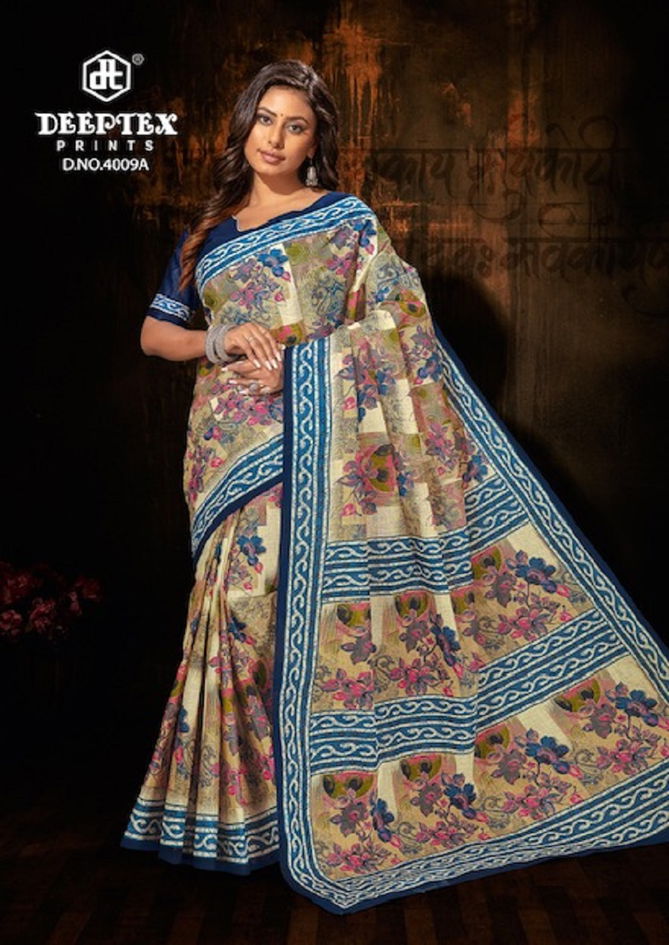 Deeptex Mother Queen 4 Printed Sarees Catalog
